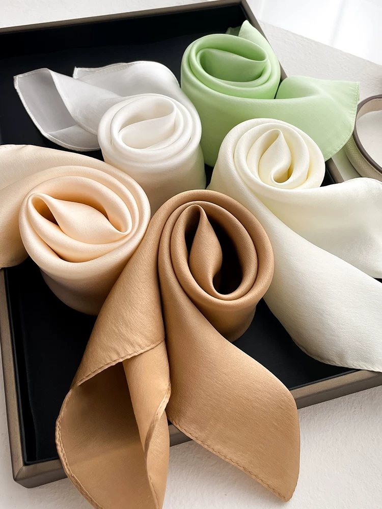 100% Mulberry Silk Square Scarf