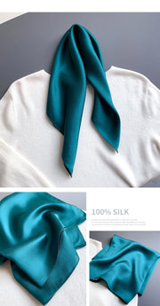 100% Mulberry Silk Square Scarf